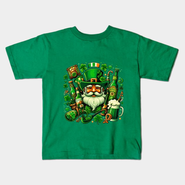 Irish St. Patrick Day Kids T-Shirt by wizooherb